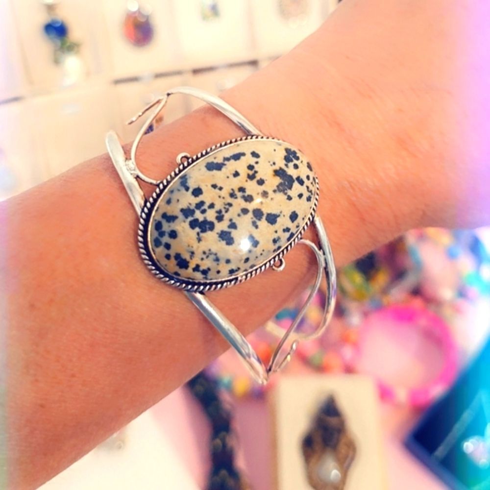 Gemstone Bracelet, Adjustable, Bangle Gemstone Cuff Bracelet